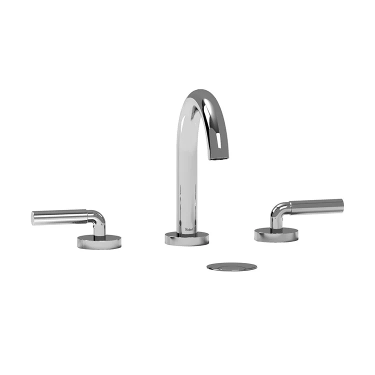 Lavatory Faucet Riu Widespread 8 Inch Spread 2 Lever ADA Polished Nickel 1.2 Gallons per Minute - Frankwebs