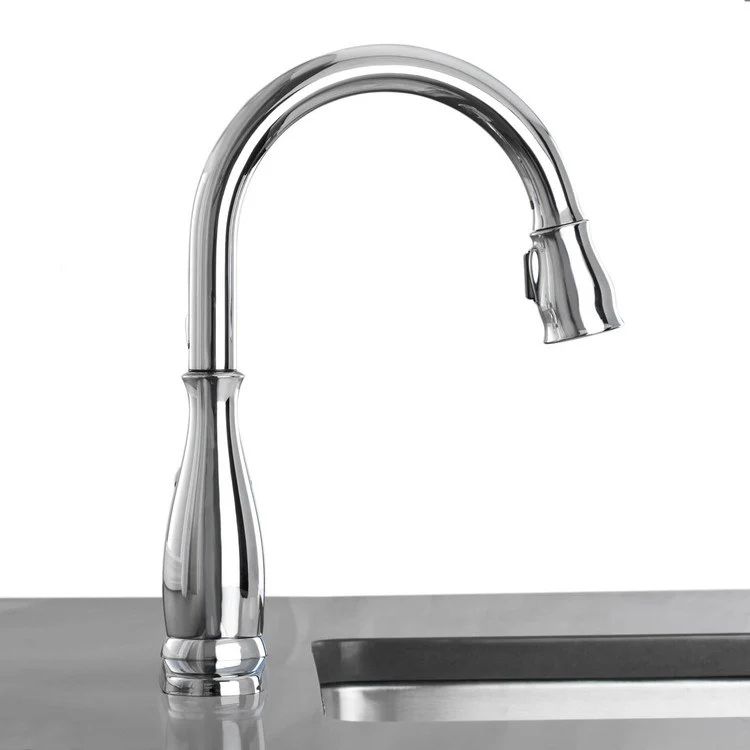 Leland Single Handle Pull Down Kitchen Faucet - Frankwebs