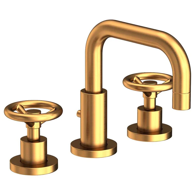 Lavatory Faucet Tyler Widespread 8 to 20 Inch Spread 2 Wheel Matte White 1.2 Gallons per Minute Brass Spout Height 3-9/16 Inch - Frankwebs