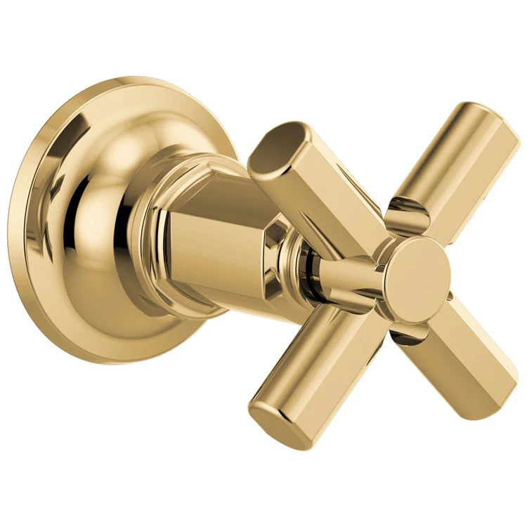 Volume Control Trim Invari Sensori 1 Cross Brilliance Luxe Gold ADA Brass 2-3/4 Inch - Frankwebs
