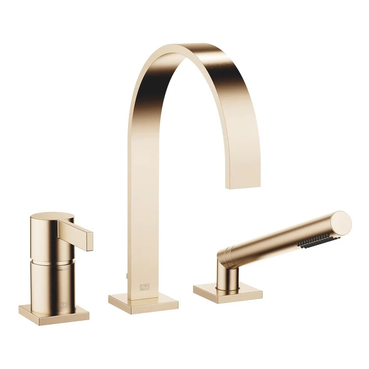 Tub Filler MEM Mixer for Deck Mount with Handshower 1 Lever Chrome - Frankwebs