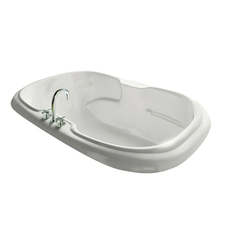 Tub Calla 65-3/4 x 41-1/2 x 23-7/8 Inch Drop-In with Hydromax Center White Acrylic - Frankwebs