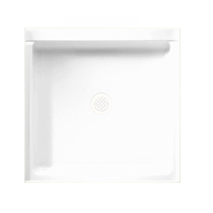 Shower Base Swanstone Square White 32 x 32 Inch Swanstone Center Molded-In FitFlo Drain - Frankwebs