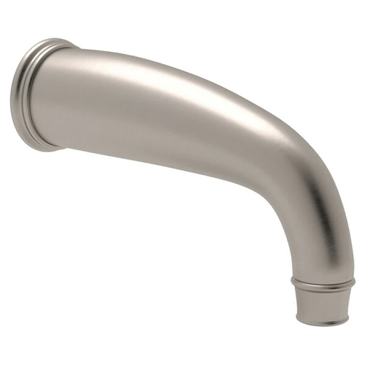 Tub Spout Georgian Era C-Spout Polished Nickel 8-1/4 Inch 16-20 Gallons per Minute Brass - Frankwebs