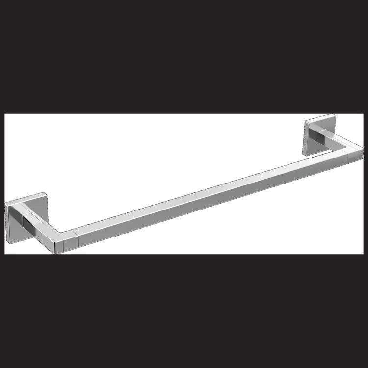 Towel Bar Frank Lloyd Wright 18 Inch Single Brilliance Luxe Steel Metal 3-5/16 Inch - Frankwebs