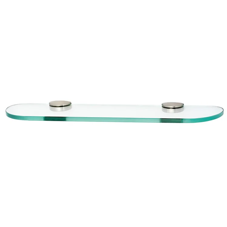 Shelf Euro Bath with Brackets Polished Brass 18 Inch Brass/Glass - Frankwebs