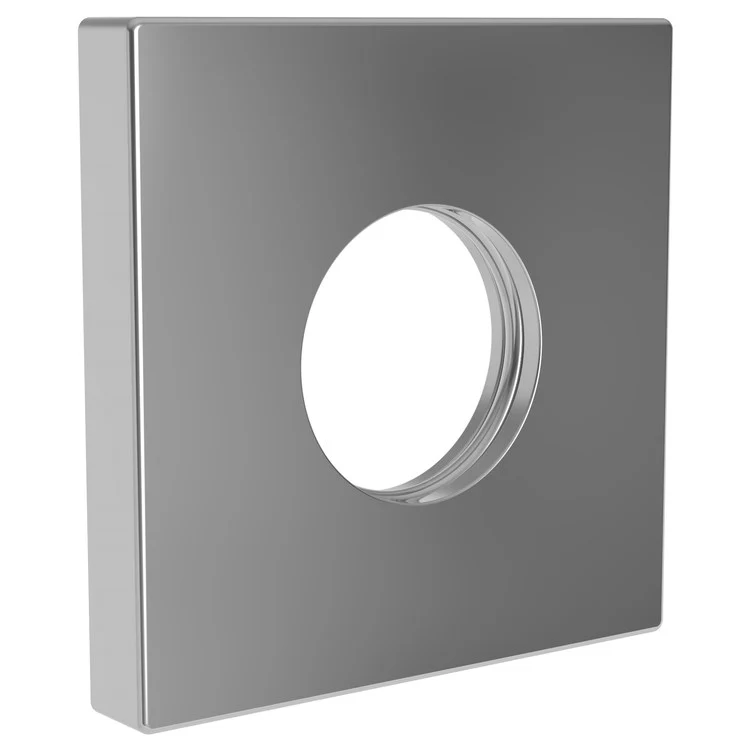 Shower Arm Flange Square Midnight Chrome 2-1/2 Inch Brass - Frankwebs