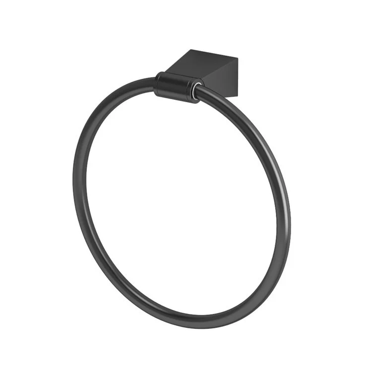 Towel Ring Bleu 6.5 Inch Round Chrome Metal Wall Mount - Frankwebs