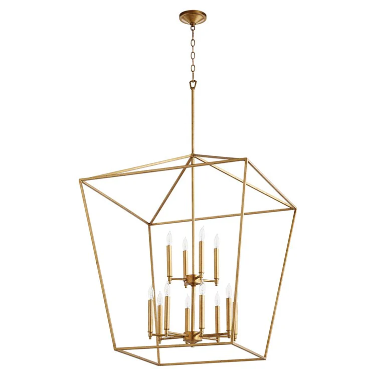 Gabriel Twelve-Light Two-Tier Foyer Pendant - Frankwebs