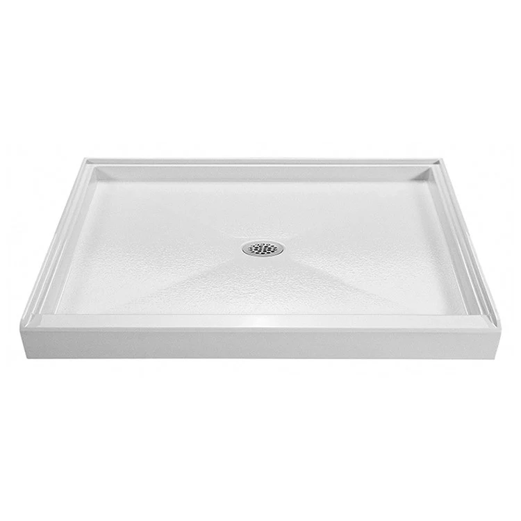 Soaking Tub Elise 73.25 x 42.5 Inch with Integrated Pedestal Center White Gloss Sculpturestone 140 Gallons 24-1/2 Inch - Frankwebs