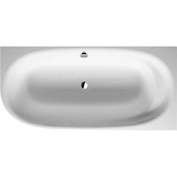 Soaking Tub Cape Cod 74-3/4 x 35-3/8 Inch Right Corner with 1 Backrest Slopes Center Drain White DuraSolid - Frankwebs