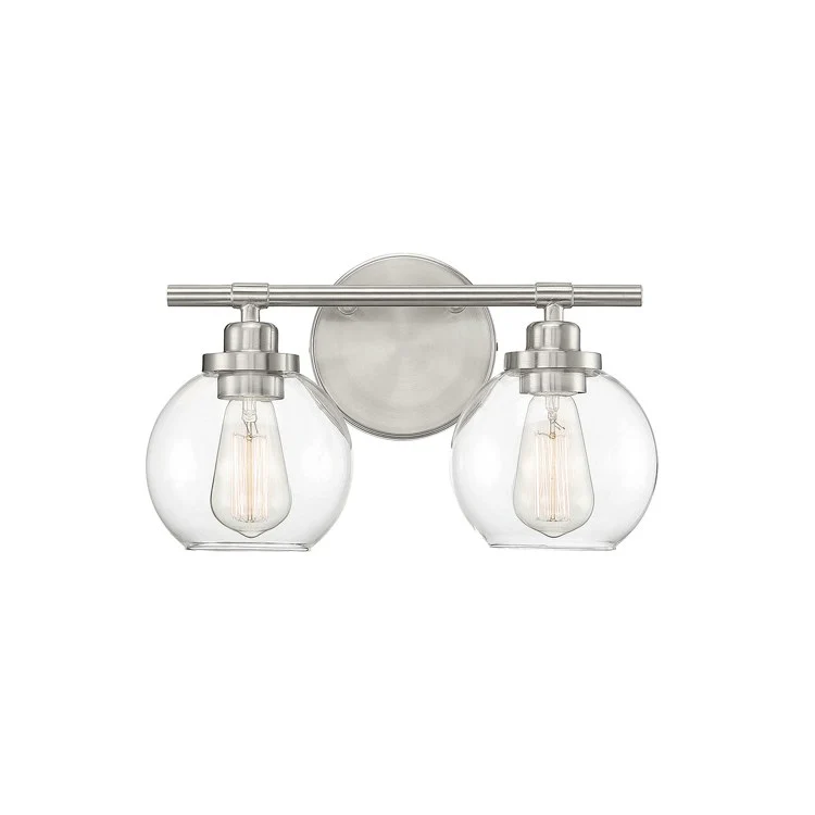 Carson Two-Light Bathroom Vanity Fixture - Frankwebs