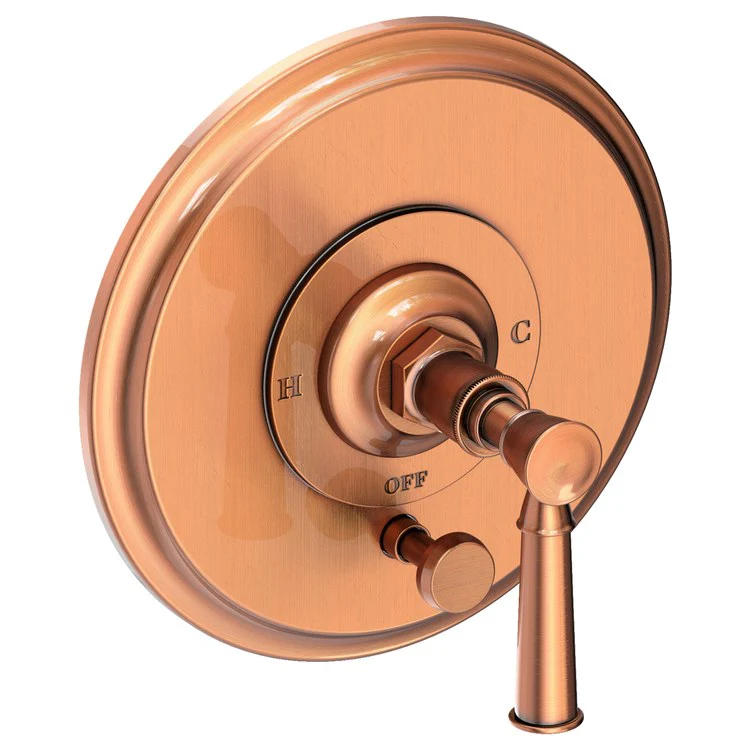 Vander Pressure Balance Tub/Shower Valve Trim Only with Lever Handle - Aged Brass - Frankwebs