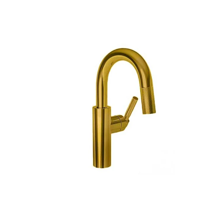 Bar Faucet Muncy 1 Lever ADA Satin Gold PVD Pull Down Swivel Brass Spout Height 7-1/2 Inch 1.8 Gallons per Minute - Frankwebs