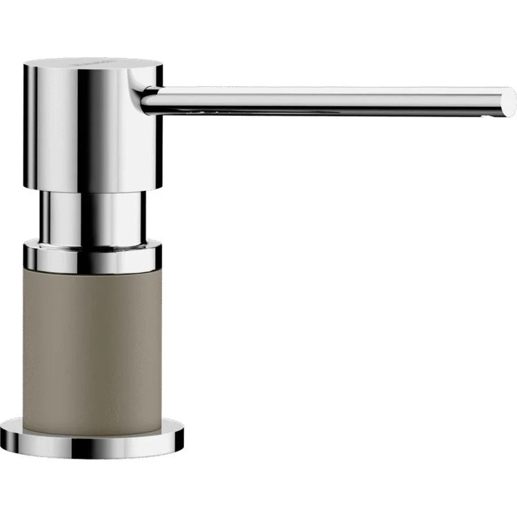 Soap Dispenser Lato Stainless Steel Deck Mount Plastic Brass Pump 10 Ounce - Frankwebs