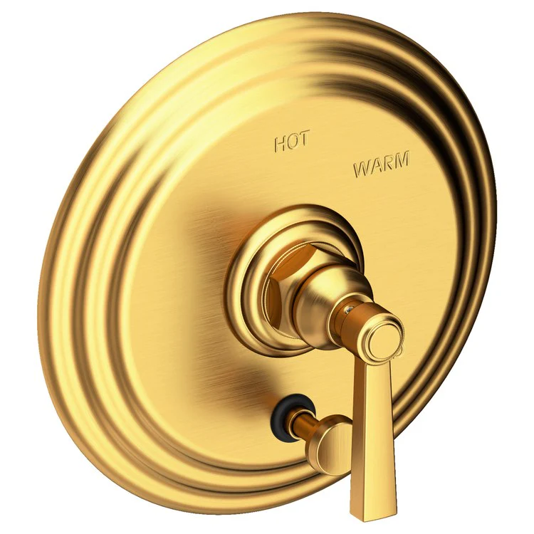 Astor Pressure Balance Tub/Shower Valve Trim Only with Lever Handle - Satin Brass PVD - Frankwebs