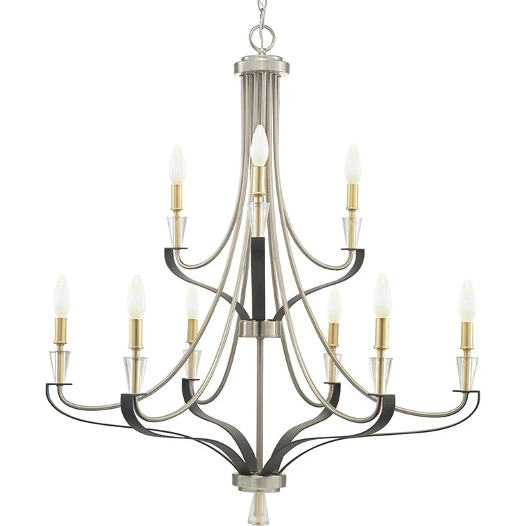 Nealy Nine-Light Two-Tier Chandelier - Frankwebs