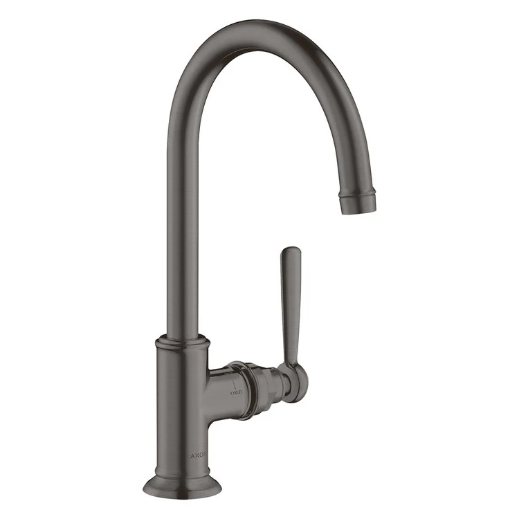 Lavatory Faucet Montreux 1 Lever ADA Brushed Black Chrome 1.2 Gallons per Minute Rigid Less Drain 1 Hole 8-1/4 Inch - Frankwebs