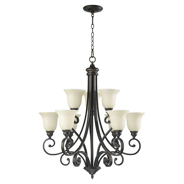 Bryant Nine-Light Two-Tier Chandelier - Frankwebs