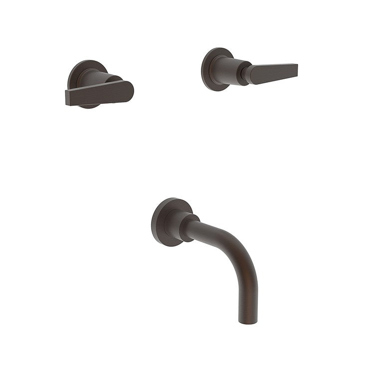 Tub Filler Trim Dorrance Wall Mount 2 Lever Polished Chrome ADA 7-7/8 Inch Spread - Frankwebs