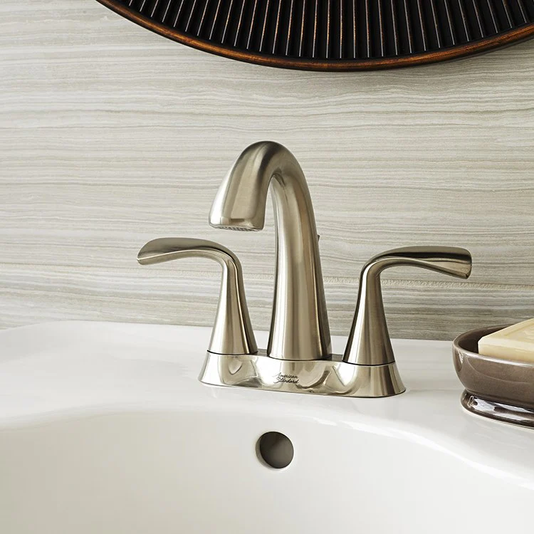 Fluent Two Handle Centerset Bathroom Faucet with Non-Metal Drain - Frankwebs