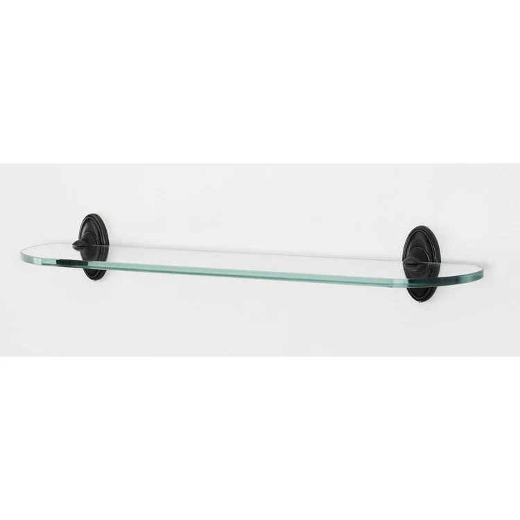 Shelf Classic Traditional Bath with Brackets Antique English 24 Inch Brass/Glass - Frankwebs