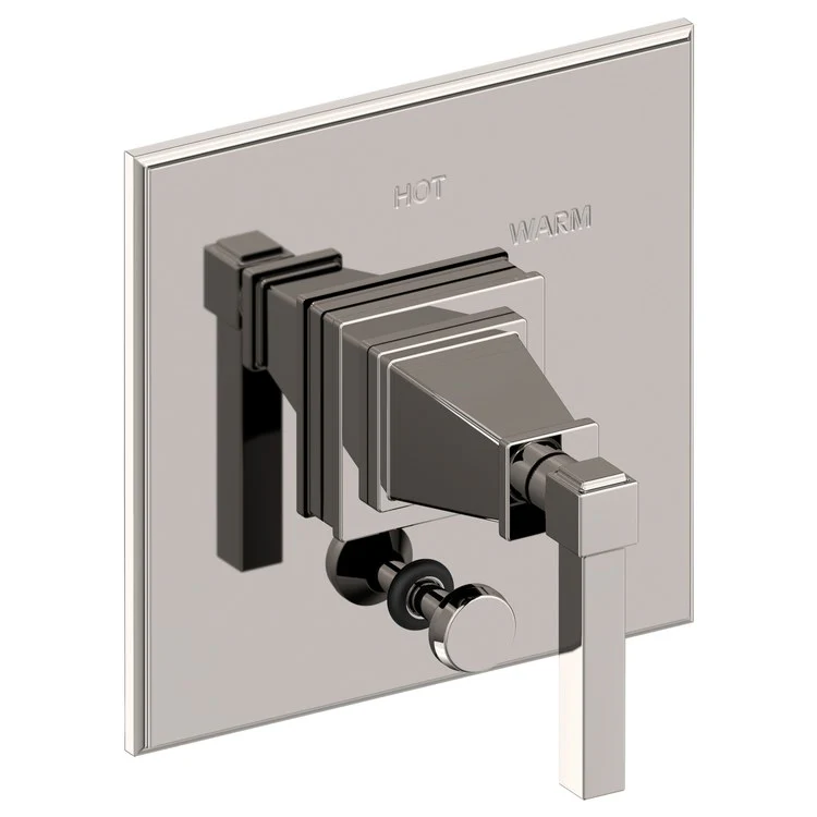 Pressure Balance Valve Trim Malvina Square with Diverter 1 Lever Antique Copper ADA Depth 4 Inch - Frankwebs
