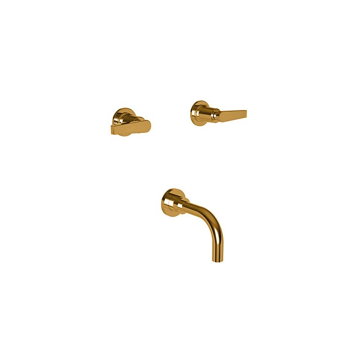 Tub Filler Trim Dorrance Wall Mount 2 Lever Polished Chrome ADA 7-7/8 Inch Spread - Frankwebs