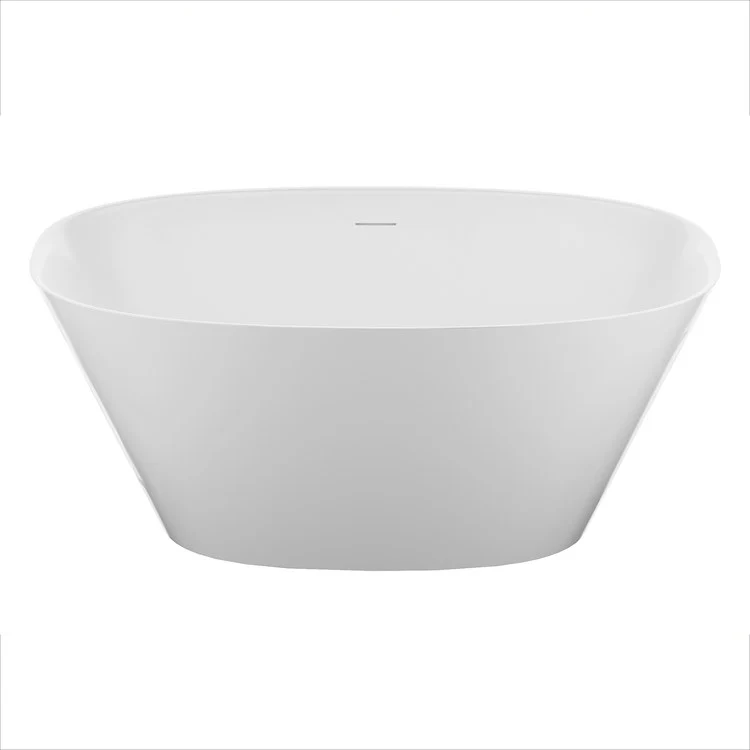 Air Tub Islita 65.75 x 32.75 Inch Freestanding Center Drain Matte Gray Oval - Frankwebs