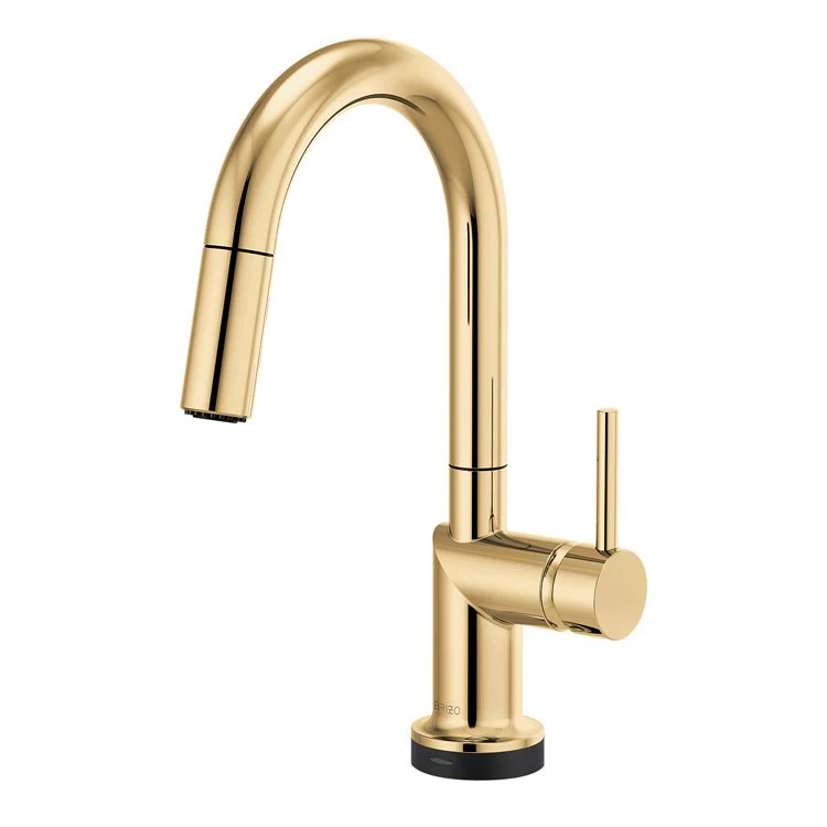 Bar Faucet Odin 1 Less Handle ADA Brilliance Polished Nickel SmartTouch Pull Down with Arc 1.8 Gallons per Minute - Frankwebs
