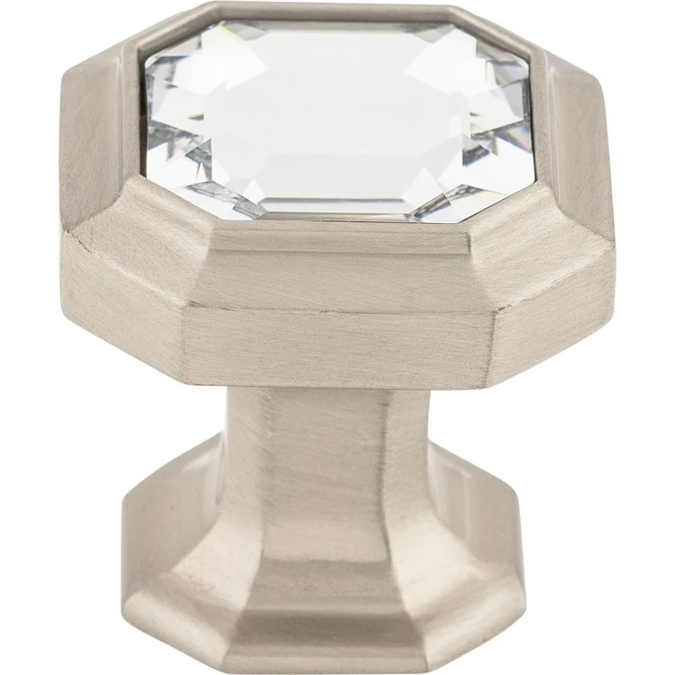 Knob Chareau Crystal Polished Nickel Zinc Alloy 1-1/8 Inch - Frankwebs