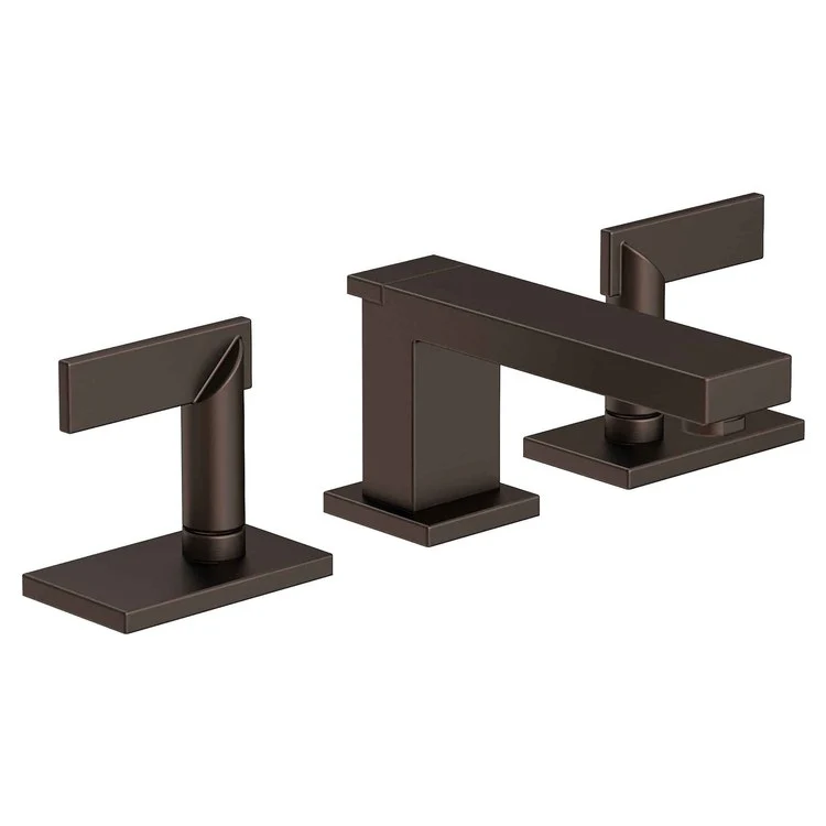 Lavatory Faucet Metro Widespread 8 to 20 Inch Spread 2 Lever ADA Antique Nickel 1.2 Gallons per Minute Brass Spout Height 2-1/2 Inch - Frankwebs