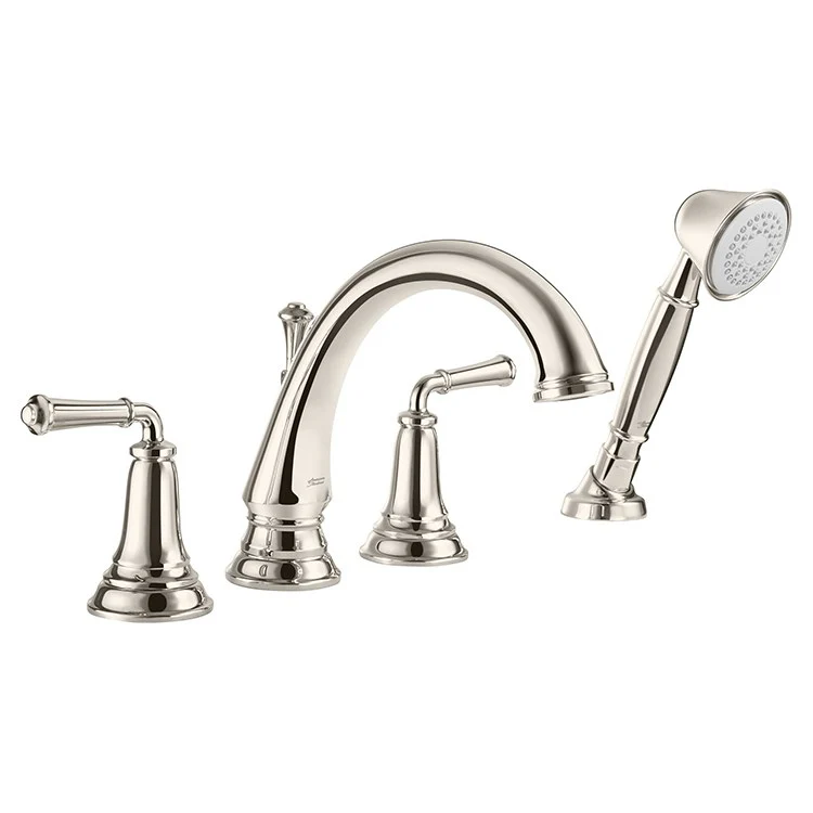 Delancey Two Handle Roman Tub Faucet with Handshower for Flash Valve - Frankwebs