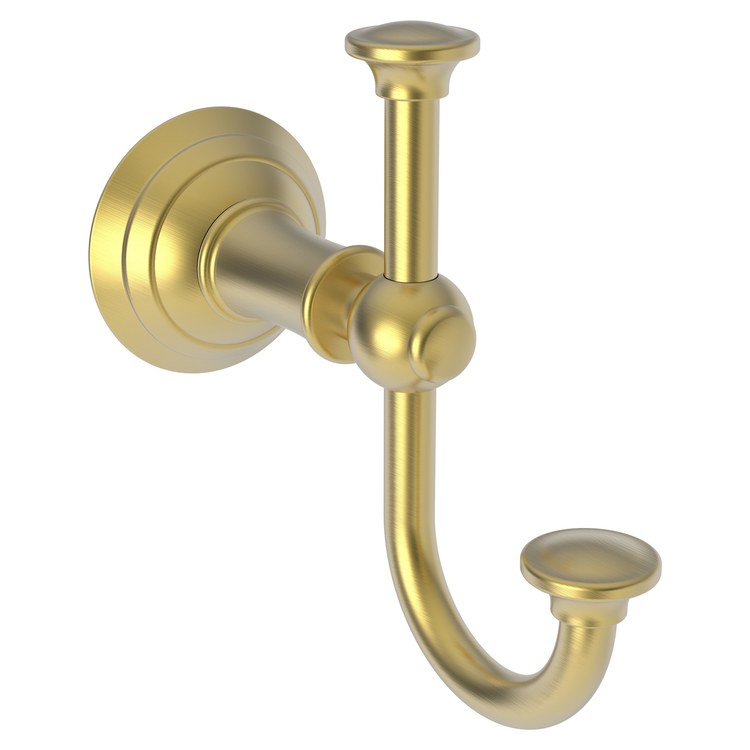 Robe Hook Aylesbury Double Satin Bronze PVD 4-7/9 Inch 5-1/4 Inch Wall Mount Brass - Frankwebs