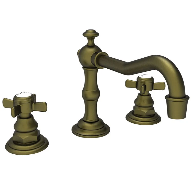 Lavatory Faucet Fairfield Widespread 8 to 20 Inch Spread 2 Cross ADA Satin Brass PVD 1.2 Gallons per Minute Brass Spout Height 3-5/16 Inch - Frankwebs