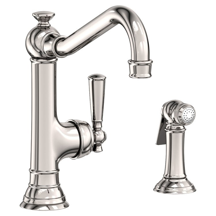 Jacobean Single Handle Kitchen Faucet with Side Sprayer - Frankwebs