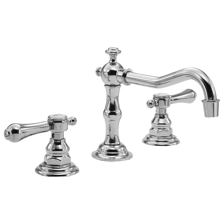 Lavatory Faucet Chesterfield Widespread 8 to 20 Inch Spread 2 Lever ADA Satin Brass PVD 1.2 Gallons per Minute Brass Spout Height 3-5/16 Inch - Frankwebs