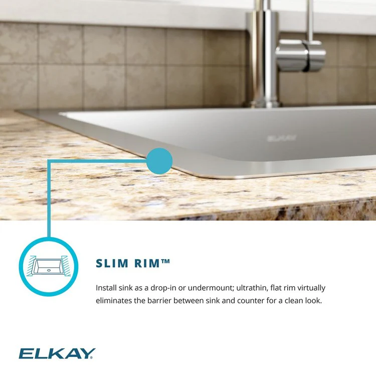 Kitchen Sink Crosstown 25 x 22 Inch Single Bowl 5 Hole ADA Polished Satin Drop-In Undermount Rectangle Drain Location Rear Center Depth 6 Inch Sound Guard - Frankwebs