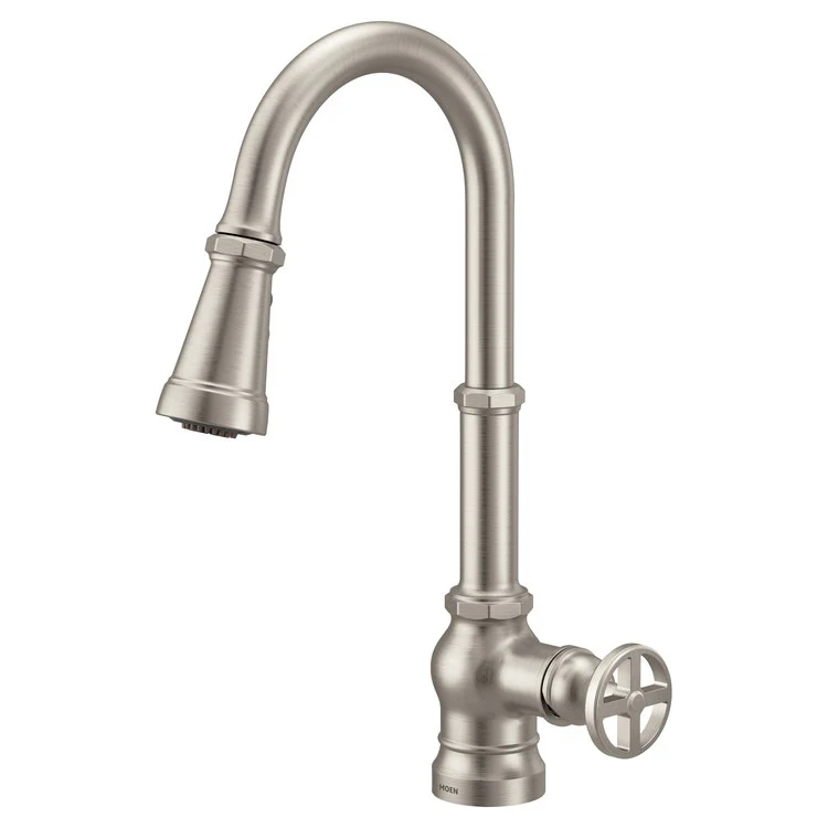 Kitchen Faucet Paterson 1 Lever ADA Spot Resist Stainless High Arc 360DEG 1 Hole 1.5 Gallons per Minute - Frankwebs