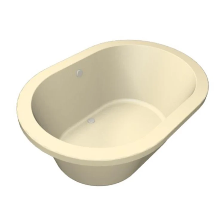 Combination Tub Designer Collection Lorraine 74 x 44 x 22 Inch Drop-In Center Drain Bone Oval - Frankwebs