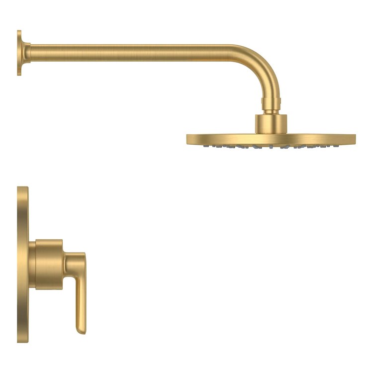 Shower Trim Studio S with Pressure Balance Cartridge 1 Lever Brushed Cool Sunrise CALGreen WaterSense CEC ADA 1.8 Gallons per Minute Rain - Frankwebs