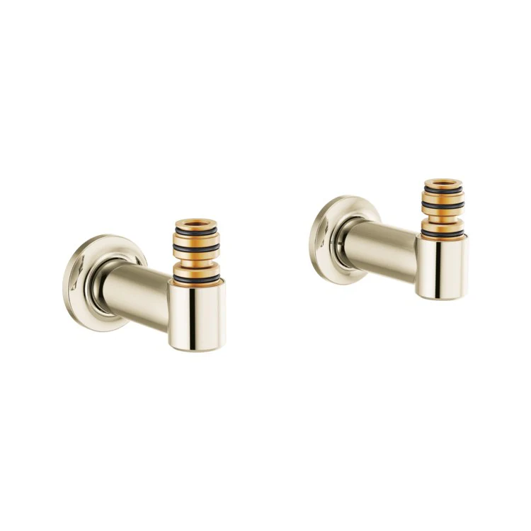 Tub Filler Union Kintsu Wall Mount Brilliance Polished Nickel Brass for T70310-XXLHP Body Assembly and T7030X-XX Trim Kit 4-3/4 Inch - Frankwebs