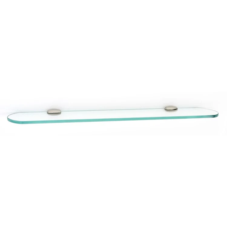Shelf Royale Bath with Brackets Unlacquered Brass 24 Inch Brass/Glass - Frankwebs