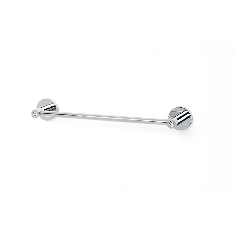 Towel Bar Contemporary I Crystal Bath 12 Inch Satin Nickel Brass 2-3/8 Inch - Frankwebs