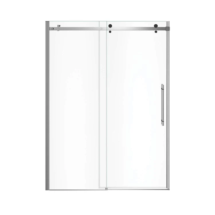 Shower Door Vela Sliding 59L x 78-3/4H Inch Chrome Clear 5/16 Inch 56-1/2 to 59x78-3/4 Inch - Frankwebs
