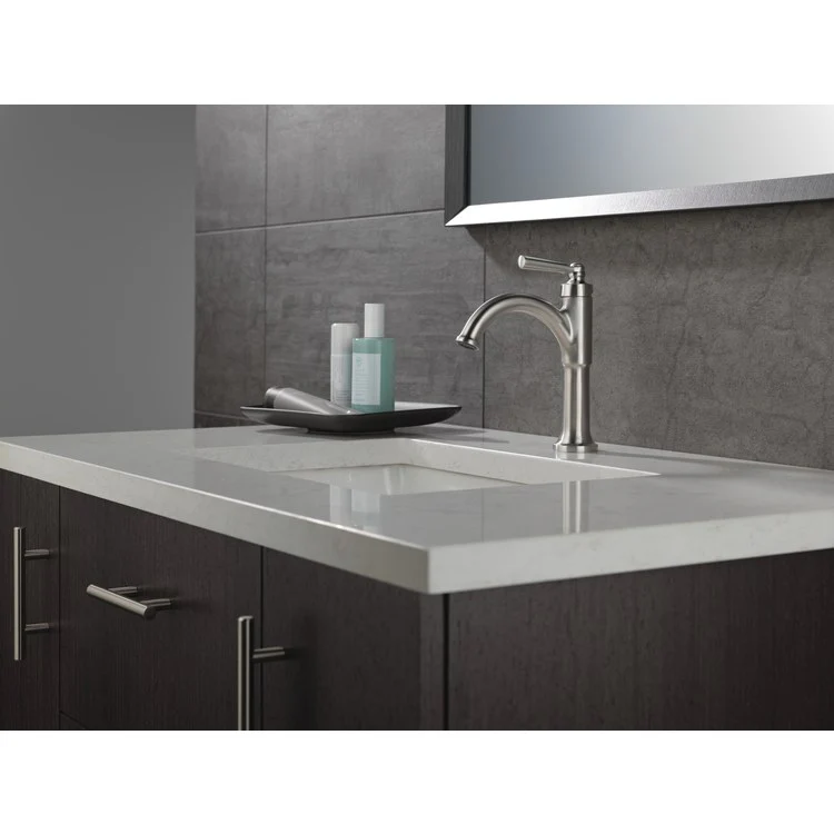 Lavatory Faucet Saylor 1 Lever ADA WaterSense Brilliance Stainless 1.2 Gallons per Minute 4-9/16 Inch - Frankwebs