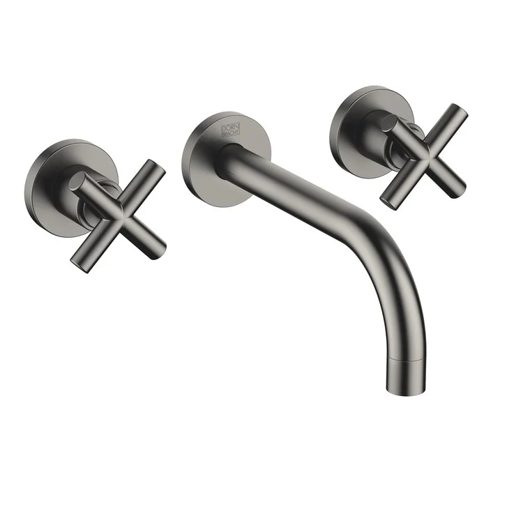 Lavatory Faucet TARA Wall Mount Mixer 2 Cross ADA WaterSense Chrome 1.2 Gallons per Minute Less Drain 3 Hole - Frankwebs