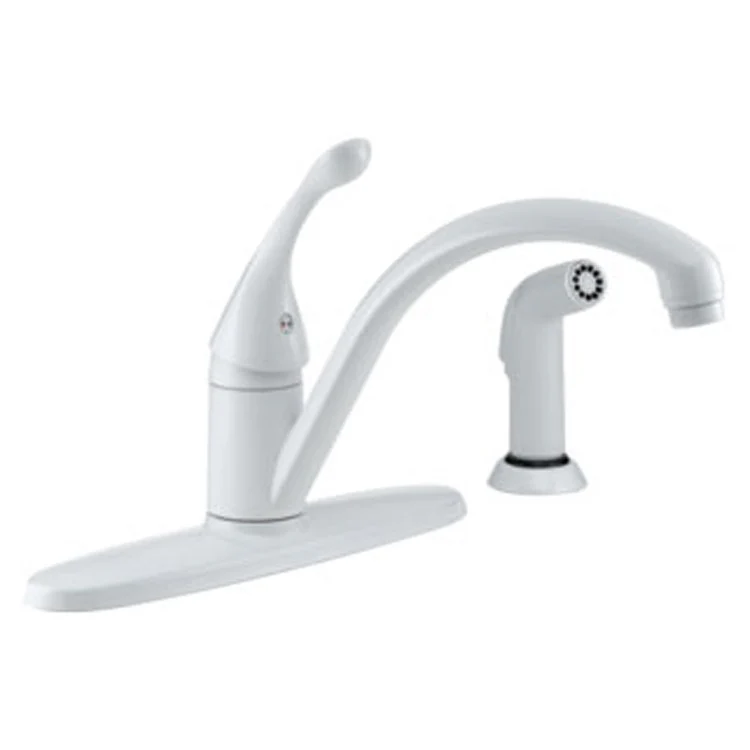 Collins Single Handle Kitchen Faucet with Escutcheon/Side Sprayer - Frankwebs