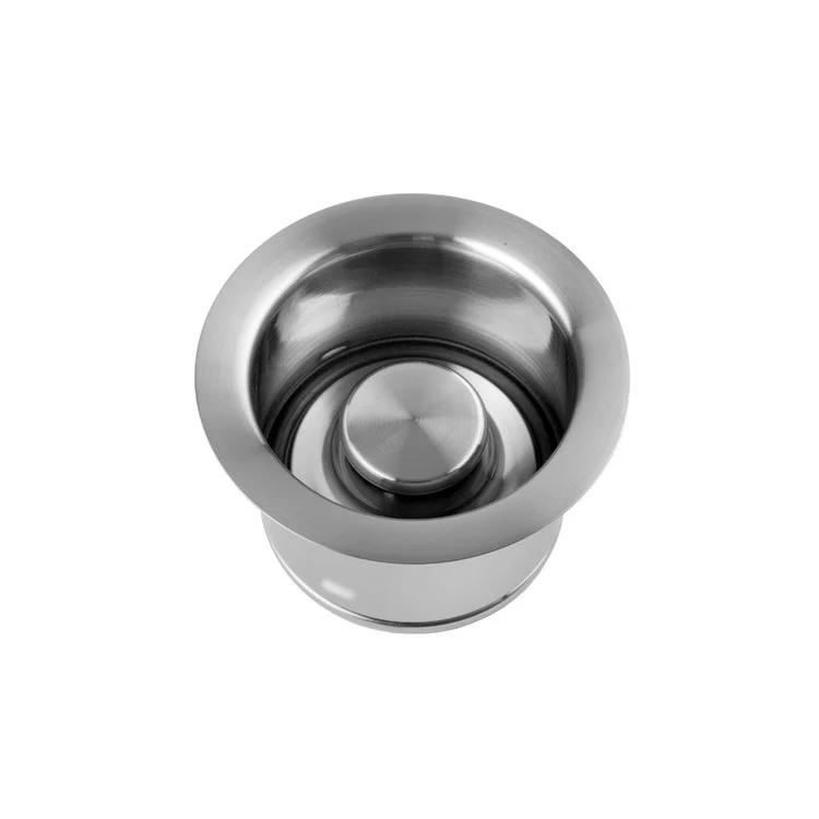 Disposal Flange Extra Deep with Stopper Satin Nickel 3-1/2 Inch Brass for Continuous Feed Disposals 2-5/8 Inch - Frankwebs