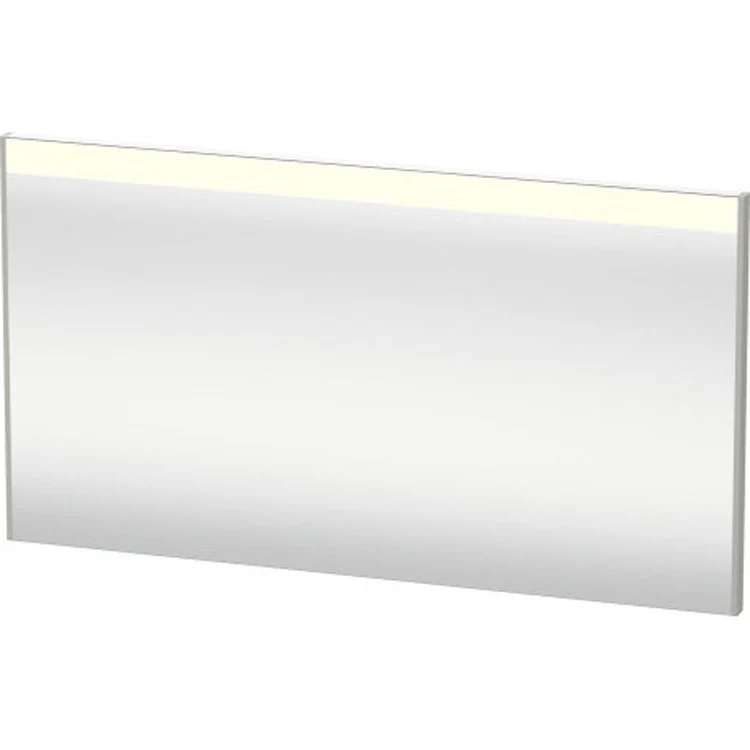 Mirror Brioso 52 x 27-1/2 Inch Dark Walnut with Lighting Rectangle 1-3/8 Inch Right Sensor Switch - Frankwebs